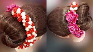 New Easy Bridal Hairstyle Ll Juda Hairstyle Ll Stylish Khopa Ll Khopa Badha In Bangali Ll Roll Khopa Youtube