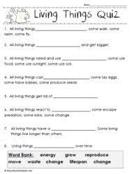 Living And Non Living Things Worksheetsworksheets Third Grade Science Worksheets Science Worksheets Second Grade Science