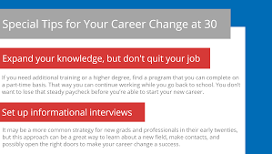 No matter how old you are, it's easy to think there's some sort of cutoff point where starting a new career (or starting anything new in life, for that. Career Change At 30 40 50 Advice For Career Changers Ihire
