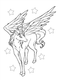 Alicorn coloring pages is the coloring pages your students need to use since it has many cute and beautiful characters which your students may like. Unicorn Coloring Pages 100 Black And White Pictures Print Themonline