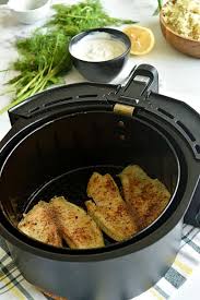 The first bite of the first serving: Air Fryer Tilapia Easy 10 Min Recipe Hint Of Healthy