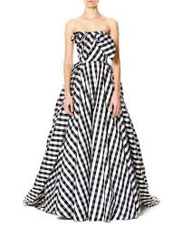 Black And White Evening Dresses Carolina Herrera Strapless Gingham Ball Gown Black White White Ball Gowns Ball Gowns Strapless Evening Dress