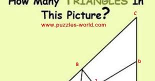 See the animation for this puzzle here. How Many Triangles In This Picture Puzzles World