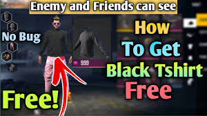 Free fire tshirt alok for kids discount. How To Get Black T Shirt In Free Fire How To Get Full Arm T Shirt In Free Fire Black Tshirt Bug Youtube