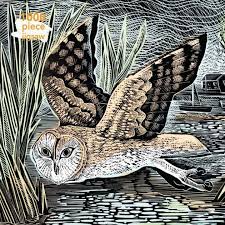 Current price is $18.99, original price is $22.00. Angela Harding Marsh Owl 1000 Piece Jigsaw Puzzle By Flame Tree Publishing Barnes Noble Linocut Prints Linocut Art