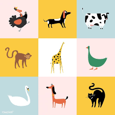Collage Of Different Kinds Of Animals Free Image By Rawpixel Com Vector Free Animal Illustration Kids Free Illustrations