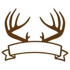 Silhouette Design Store Antlers Banner Deer Stencil Silhouette Design Deer Decal