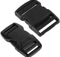 YKK Double Side Release Buckle Black (LB-RND)