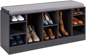 The songmics bamboo shoe bench entryway storage rack is cleverly designed with seats at high (about 18 inches) and low levels (almost 10 inches) so adults and kids can sit together. The 8 Best Shoe Storage Benches