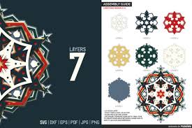 Download Layered 3d Christmas Mandala Svg Cut Graphic By Pixaroma Creative Fabrica