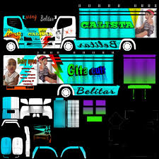 Skin truk idbs sekar taro. Livery Truck Simulator Konsep Mobil Truk Besar Stiker Mobil