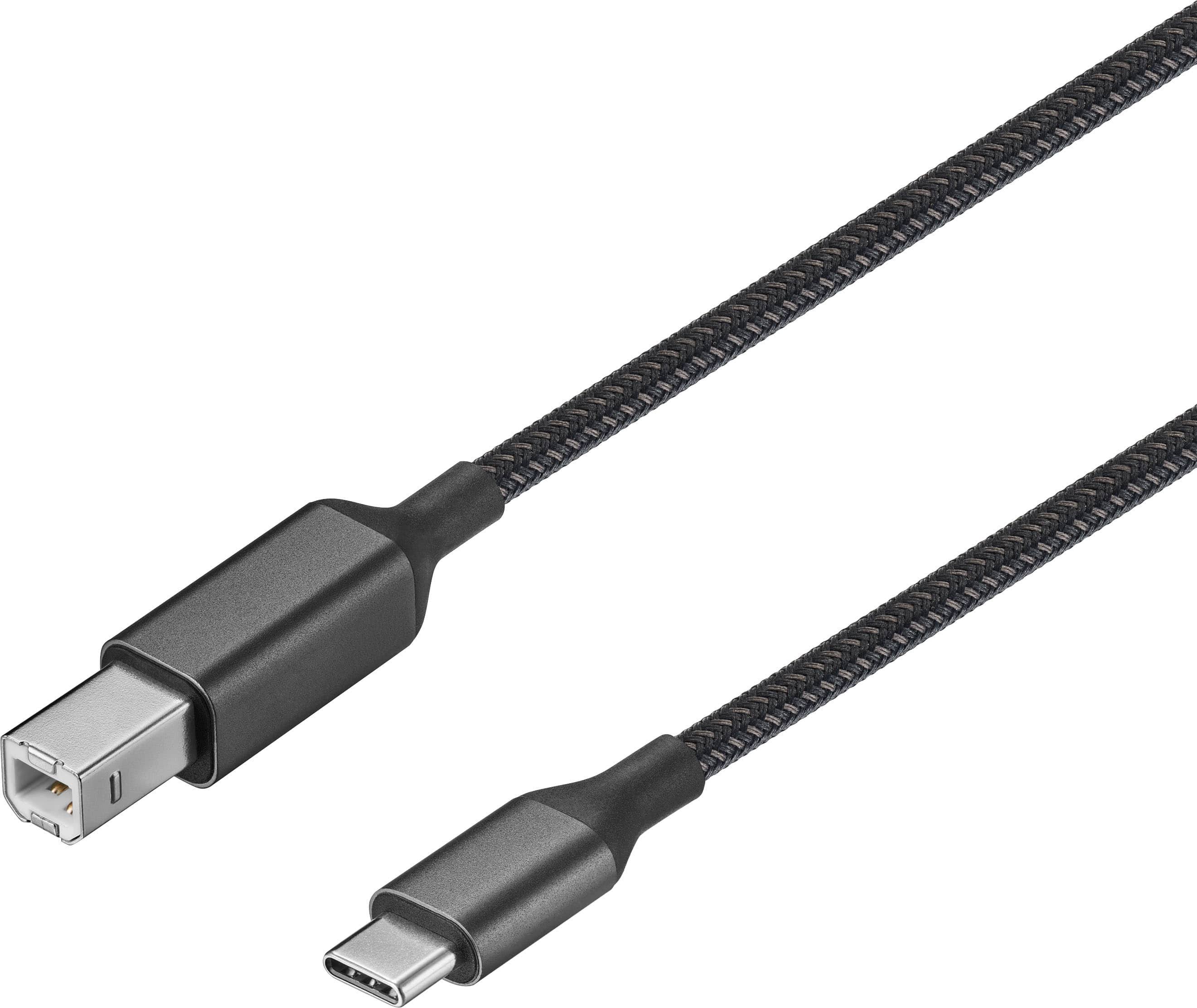 Insignia 6-Foot USB-C to USB-B Printer Cable