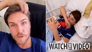 Tom Zanetti's son Deaconn hospitalised with a burst appendix as star  reveals 'scary and upsetting' health scare