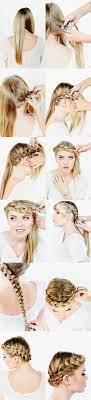 Perfect for weddings or a casual but cute day, this pretty but practical hairstyle. Crown Braid Tutorial Once Wed