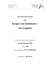 Wer sich für die chinesische. Pdf Die Kunst Des Krieges Oder Karajan Und Celibidache Ein Vergleich