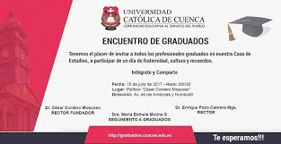 Tesis, trabajos finales de graduación, libros, artículos, resultados de investigación, trabajos docentes, etc. Encuentro De Graduados De La Universidad Catolica De Cuenca Universidad Catolica De Cuenca