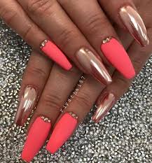 83 Pointy And Chrome Summer Nail Color Design Ideas For 2019 Koees Blog Summer Nails Colors Designs Summer Nails Colors Colorful Nail Designs