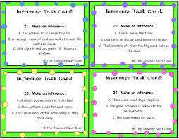Making inferences task cards #4 include literary and informational texts with. These 32 Riddle Inference Task Cards Are Great Concentrated Practice For Your Students The Task Cards Can Be P Inference 5th Grade Reading Inference Task Cards