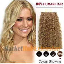 Curly hair extensions will look fabulous for any evening event you may wish to dress and style up for. Buy 26 Golden Ash Blonde 12 24 20pcs Curly Tape In Human Hair Extensions Remy Human Hair Markethairextension