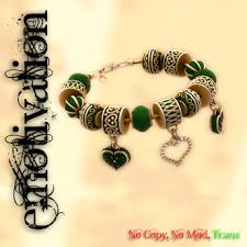 Tell your story through your favorite charms and bracelet pairings. Second Life Marketplace E Emotivation Pandora Style Charm Bracelet Gold Green
