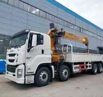 ISUZU 16 Ton Mobile Hydraulic Straight Boom Arm Crane Truck