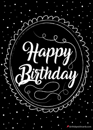 Happy birthday ska version — happy birthday, happy birthday party crew, happy birthday band. Happy Birthday Black And White Image Birthday Wish Cards