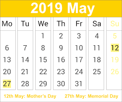 May 2019 Calendar With Holidays India Printable Calendar Template Calendar Template 2019 Calendar