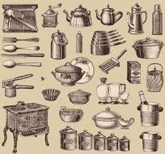 Reader Callout What Is The Oldest Tool In Your Kitchen Vintage Drawing Graphic Design Art Engraving Illustration
