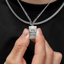 TIME WAITS FOR NO MAN HOURGLASS PENDANT CHAIN