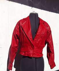 Red Leather Jacket Option 1 Leather Jacket Jackets Vintage Jacket