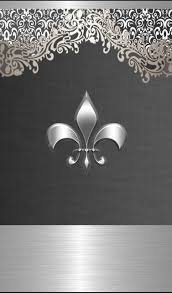 An illustrated background of metallic gold fleur de lis on a patterned navy blue and black background for use in website wallpaper design, presentation, desktop Fleur De Lis Wallpapers Top Free Fleur De Lis Backgrounds Wallpaperaccess