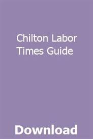 Chilton Labor Times Guide Repair Guide Study Guide Physics For Beginners