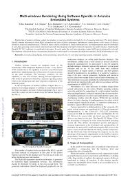 Pdf Multi Windows Rendering Using Software Opengl In Avionics Embedded Systems