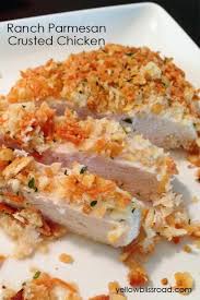 Baked Parmesan Ranch Crusted Chicken Crusted Chicken Recipes Recipes Food Dishes