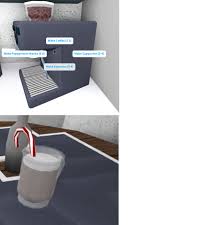 Create your desired bloxburg build by iigoldenhour create your desired bloxburg build. For Those Who Don T Know In The New Bloxburg Christmas Update Whoever Owns The Better Version Of The Coffee Machine Costs Bloxbucks And I Don T Know What S Called You Can Make A
