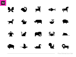 Adobe Xd Free Animal Icon Set Animal Icon Icon Set Icon Set Design
