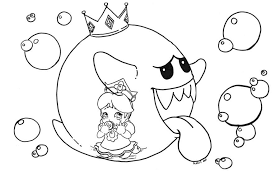 You may even spot an ariel lookalike in this bunch o. Daisy Trapped In King Boo By Jadedragonne On Deviantart King Boo Coloring Pages Colouring Pages