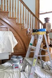 One of the steps in a set…. One Room Challenge Week 5 When It Rains It Pours Making It Lovely
