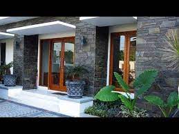 20 contoh desain taman gantung rumah minimalis terkini. Elegan Kokoh 30 Desain Model Teras Rumah Minimalis Dengan Batu Alam Youtube Rumah Batu Rumah Minimalis Rumah Dari Batu