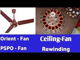 ceiling fan coil winding data easy at home orient pspo fans 18 slots with connection diagram youtube in 2020 motor wind cbb61 wiring
