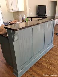 Adding Beadboard To The Bar Southern Hospitality Beadboard Kitchen Diy Kitchen Renovation Kitchen Island Makeover