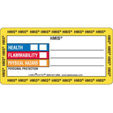 Some will include additional spaces to list target organ effects, a labeling requirement under 29 cfr 1910.1200, and other information, but the four colored areas shown here will always be present. Standard Hazcom Hmis Label 1 X 2 Pvc Free Film Labelmaster