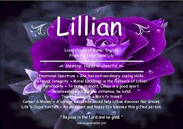 Lillian Angies Creation Names With Meaning Coping Skills Angie