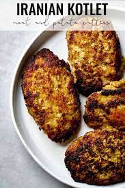These patties are packed with nutritious ingredients and make a very delicious family meal. Kotlet Persian Meat And Potato Patties Proportional Plate