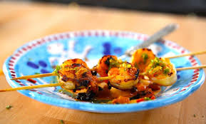 Giada En Italie Recette Brochette Crevette Recette Brochette Idee Recette