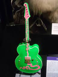 Zz Top S Billy Gibbons Electric Guitar At The Rock And Roll Hall Of Fame Museum Music Instruments Guitar Beautiful Guitars Billy Gibbons