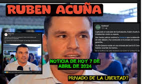 Declaraciones de Rubén Acuña a cerca de la acusación de violencia  intrafamiliar