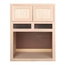 Microwave Cabinet Unfinished Poplar Shaker Style 27 Microwave Cabinet Cabinet Unfinished Cabinets
