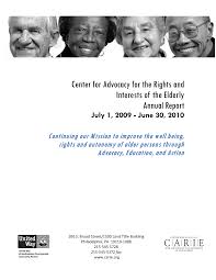 Center for Advocacy for the Rights and Interests of the Elderly Annual  Report