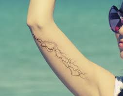 Lil wayne added a 5 strikes tattoo and lightning coming from a cloud tattoo under his sideburn. Lightning Bolt Tattoo On Arm Lightning Bolt Tattoo Bolt Tattoo Lightening Bolt Tattoo